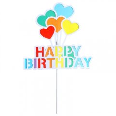 Топпер декоративный бумажный "Happy Birthday. Шарики" 7181412